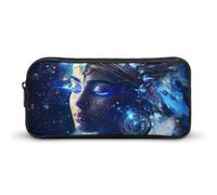 Hathor Intergalactic Being of Light Small Pencil Case Large Capacity Pen Bag Aesthetic Makeup Pouch Office Stationery Organizer 22 * 12 * 5cm