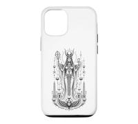 Hathor Sky Goddess Ancient Egyptian Monochrome Art Case for iPhone 12/12 Pro