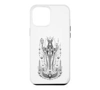 Hathor Sky Goddess Ancient Egyptian Monochrome Art Case for iPhone 12 Pro Max