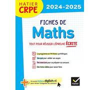 Hatier CRPE - Fiches de Maths - Epreuve écrite 2026/2027