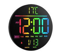 HATITANG PH-10 10" Digital Wall Clock Black