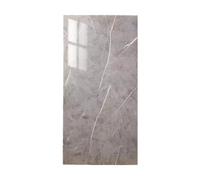 HATLER HOMES 10Pcs Bathroom Wall Panels PVC Cladding Shower Wet Wall Tile Marble Effect Decor Tiles Sticker (Grey Marble)