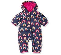Hatley Baby Girls' Winter Bundler Toddler Down Alternative Jacket, Vibrant Rainbows, 9-12 Months