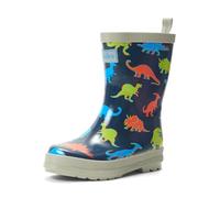 Hatley Boys Printed Wellington Rain Boots, Neon Dinos, 2 US 1 UK