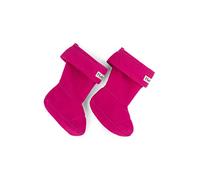 Hatley Girl's Magenta Boot Liners Ankle Socks, X-Small
