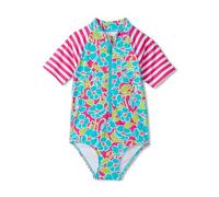 Hatley Girls One Piece Rashguard, Fuchsia Purple, 12