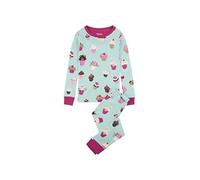 Hatley Girl's Organic Cotton Long Sleeve Pyjama Set, Cute Cupcakes, 2 Years