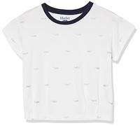 Hatley Girl's Pleated Slouchy Tee, Nautical Anchors, 3 Years