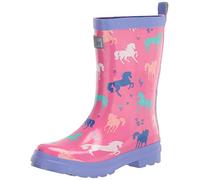 Hatley Girl's Printed Wellington Rain Boots, Painted Pasture, UK Toddler 3