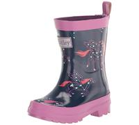 Hatley Girl's Printed Wellington Rain Boots, Pegasus Constellations, 7 Toddler