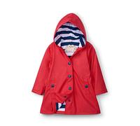 Hatley Girl's Splash Jacket, Red (Red/Navy), 6 Years