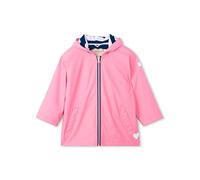 Hatley Kids' Zip Up Splash Rain Jacket, Classic Pink & Navy, 4 Years