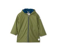 Hatley Kid's Zip Up Splash Rain Jacket, Forest Green & Navy, 4 Years