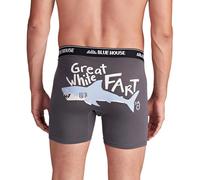 Hatley Men's Novelty Boxer Briefs Boxer Briefs, Great White Fart, S