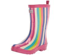 Hatley Printed Wellington Rain Boots, Rainbow Stripes, 3 UK