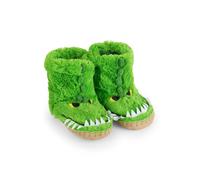 Hatley Slouch - Gators, Boys’ Hi-Top Slippers, Green (Green), L Child UK (31/32 EU)