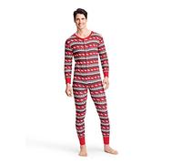 Hatley Unisex Baby Fair Isle Bear & Moose Family Union Suits Onesie, Adult Union Suit - Moose Fair Isle, M UK