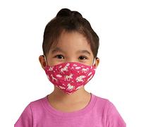 Hatley Unisex Kids Children's Double Layer Face Mask With Ear Elastic Fashion Scarf, Rainbow Unicorns, 1 Count (Pack of 1)