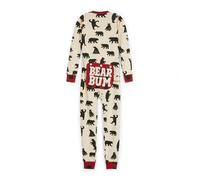 Hatley Unisex Kids Union Suit Pajama Set, Black Bear, 8 Years UK