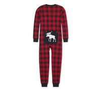 Hatley Unisex Union Suit Pajama Set, Buffalo Plaid, 12-18 Months