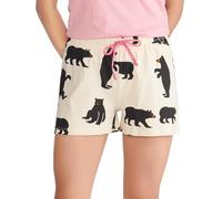 Hatley Women's Boxer Short Pyjama Bottoms Pyjama Bottoms, Off-white (Black Bears ), XS