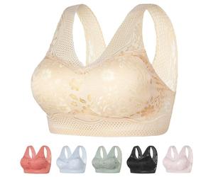 Hatmeo Bras for Senior Women, Hatmeo Women's Orthopedic Anti-Sagging Bra, Posture Corrector Wireless Bra Comfort Breathable Anti Sagging Bras for Older Women