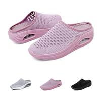Hatmeo Women Orthopedic Slippers, Hatmeo Orthopedic Sandals, Mesh Breathable Diabetic Air Cushion Sneaker (Pink, Adult, Women, 3.5, Numeric, UK Footwear Size System, Medium)