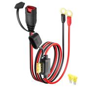 HATMINI 1.6FT Wire Harnes GC008 X-Connect M10 (3/8in) XL Terminal Connector, 16AWG Smart Batteries Trickle Charger Cable,with 1x 20A fuses
