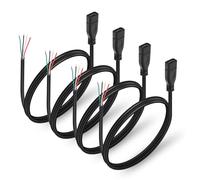 HATMINI 4 PCS USB Type-C PD Pigtail Power Cable - Fast Charging Bare Wire DIY Pigtail Cable for USB Device Installation or Replacement Repair (Type C Female)