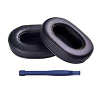 HATOFES Soft Protein Leather Replacement Ear Pads for ATH M50x /M50 /M50xBT /M50RD, Ear Pads Cushions Replacement for Audio Technica M40X /M30x /M20x /MSR7 Monitor (1 Pair of Black Earpads)