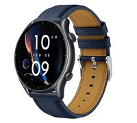 Hatolove Leather Strap - Compatible with Samsung Galaxy Watch 3/4 45mm and Huawei Watch GT 4/3/2/2 Pro/2e/Gear S3 - 22mm Leather Replacement Strap