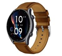 Hatolove Leather Strap Compatible With Samsung Galaxy Watch 3 45mm/46mm, Huawei Watch GT 4/3/3 Pro/2/2 Pro/2e, Gear S3 - 22mm Replacement Band