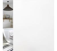 Haton Window Film Privacy for Glass Windows Frosted Film White 44.5x300cm, Opaque Glass Sticker Self Adhesive Roll UV Block No Glue Static Cling Vinyl Covering for Bathroom Home and Office