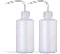 Hatonseyan 2-Pack 250ml Squeeze Bottles - Multi-Purpose Wash Bottles for Labware, Tattoo Cleaning, Plant Watering & Houseplant Care - Transparent, BPA Free Plastic