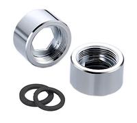 HATOOLHA® 2pcs Faucet Adapter, 24mm NPT Female Thread Transfer to Female Thread, Tap Connector Aerator for Bathroom Kitchen Water Purifier Adapter (NPT F24 to F24)