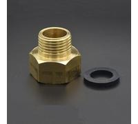 HATOOLHA Toilet Fill Valve Pipe Adapter, 7/8" Female Thread to 1/2" Male Thread, Bidet Hose Fitting Pipe Adapter Connection (Copper)