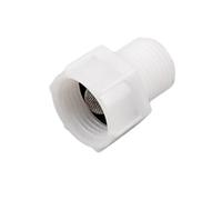 HATOOLHA Toilet Fill Valve Pipe Adapter, 7/8" Female Thread to 1/2" Male Thread, Bidet Hose Fitting Pipe Adapter Connection (ABS White)