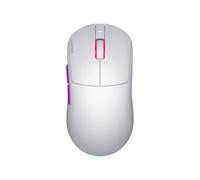 HATOR Quasar 3 Ultra 8K Wireless Gaming Mouse - 30,000 DPI, 8000Hz Polling Rate, PAW3950 Sensor, RGB, 2.4GHz/Bluetooth/USB, 65g, Optical Switches, PTFE Skates, White
