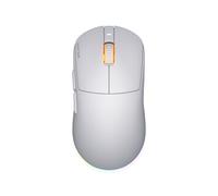 HATOR Quasar 3 Wireless Gaming Mouse - Symmetrical Design, 2.4GHz/Bluetooth/USB, 12,000 DPI PixArt Sensor, 100 Mio Clicks, RGB, 100 Hours Battery Life, 64 g, PC/Mac/Linux, White