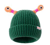 Hats for Boys Parent Child Cute Glowing Little Knit Hat Funny Handmade Hat with Big Eye Can Be Stretched Men S Hat (AG, One Size)