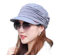 Hats for Chemo - Bamboo Baseball Cap for Women Cotton Chemo Hats Soft Caps Cancer Headwear Beanie Hat Head Wraps Hair Covering (UK, Alpha, One Size, Light Grey)