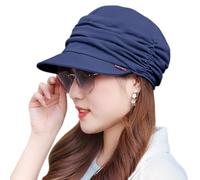 Hats for Chemo - Bamboo Baseball Cap for Women Cotton Chemo Hats Soft Caps Cancer Headwear Beanie Hat Head Wraps Hair Covering (UK, Alpha, One Size, Blue)