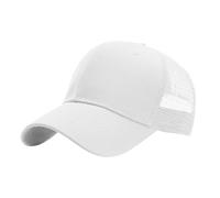 Hats for Men Uk - Mens Caps Baseball Men's Classics Trucker Hat(M-L/XLXXL)-Blank Structured Baseball CapAdjustable/Mesh Snapback Hats (White One Size)