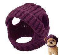 Hats for Small Dogs with Ear Holes Knitted Beanie