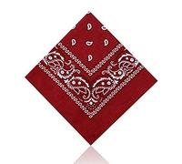 Hats of London Plain & Paisley Bandanas (Maroon)
