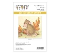 Hats Off to You! Cling Rubber Stamp Set from The House-Mouse Tree-mendous Christmas Collection, red