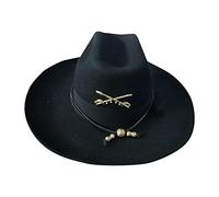 Hats Symmetric Top Hat Wool Hat Women Men Unisex Hat Top Hat Fashion Ribbon Decorative Hat French Kepi (Black, One Size)