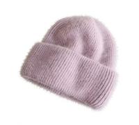 Hats Winter Keep Warm Knitting Solid Cap Leisure Lady Beanies Cap Women Hat-Purple,One Size