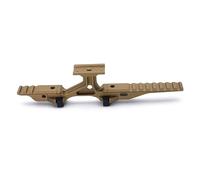 HATSEN Tactical Miniature Optic Mount Modular Lightweight Elevated Pattern Optical Riser Mount for T2/M5 Red Dot Sight, G33/G43 3X Magnifier and PEQ/NGAL Laser Sight, At 2.5" Centerline Height, Tan