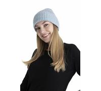 HATSQUARE Seamless Winter Cap, Acrylic Unisex Cuffed Knit Beanie - Super Soft Iced Blue